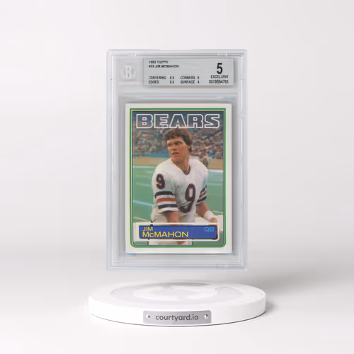 1983 Topps #33 Jim McMahon (BGS 5 EX)
