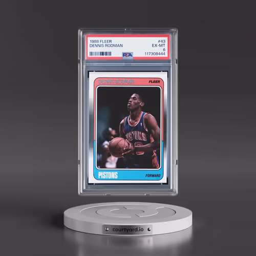 1988 Fleer #43 Dennis Rodman (PSA 6 EX-MT)