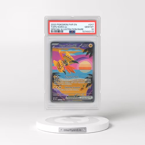 2023 Pokémon Par EN-Paradox Rift #247 Tapu Koko EX - Holo Special Illustration Rare (PSA 10 GEM MINT