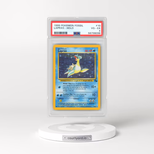 1999 Pokémon Fossil #10 Lapras - Holo (PSA 4 VG-EX)