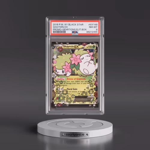 2016 Pokémon XY Black Star Promo #XY148 Shaymin EX - Holo Generations Elite Trainer Box (PSA 8 NM-MT