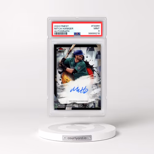 2024 Topps Finest Finest Autographs #FAMH Mitch Haniger (PSA 9 MINT)