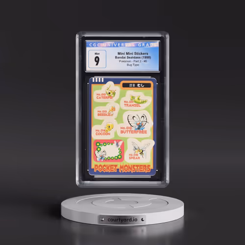 1998 Pokémon - Part 2 #8 Mini Mini Stickers - Bug Type (CGC 9 MINT)
