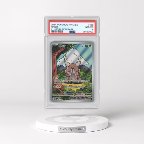 2024 Pokémon Twm EN-Twilight Masquerade #168 Pinsir - Illustration Rare (PSA 8 NM-MT)