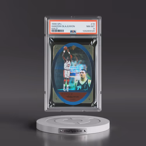 1996 Spx #19 Hakeem Olajuwon - Gold (PSA 8 NM-MT)