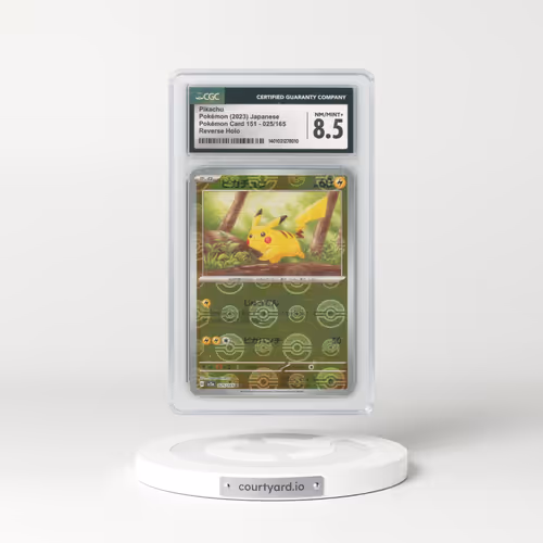 2023 Pokémon Card 151 #025/165 Pikachu - Reverse Holo Poke Ball (CGC 8.5 NM-MT+)