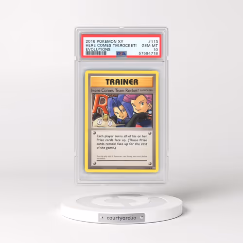 2016 Pokémon XY Evolutions #113 Here Comes Team Rocket! (PSA 10 GEM MINT)