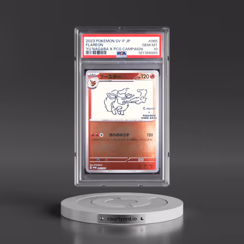 2023 Pokémon SV-P Promo #065 Flareon - YU Nagaba X Pokemon Card Game Campaign (PSA 10 GEM MINT)