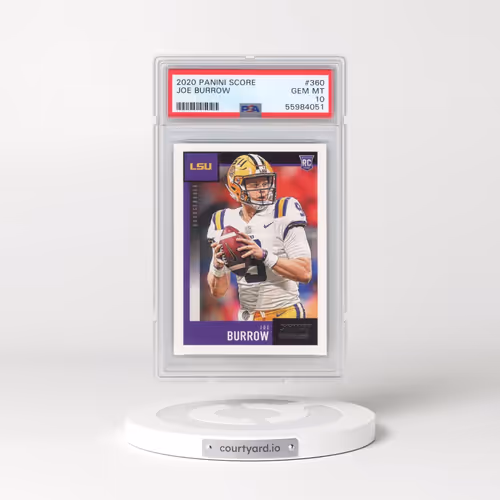 2020 Panini Score #360 Joe Burrow (PSA 10 GEM MINT)