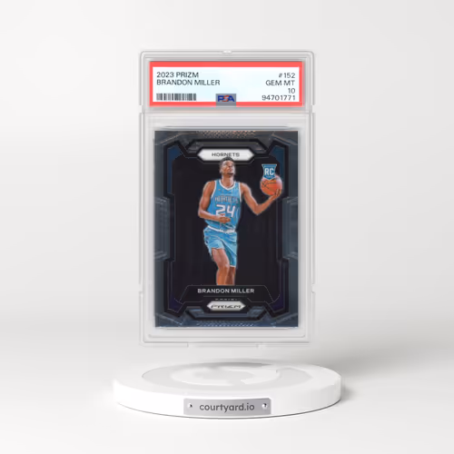 2023 Panini Prizm #152 Brandon Miller (PSA 10 GEM MINT)