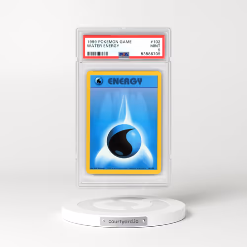 1999 Pokémon Game #102 Water Energy (PSA 9 MINT)