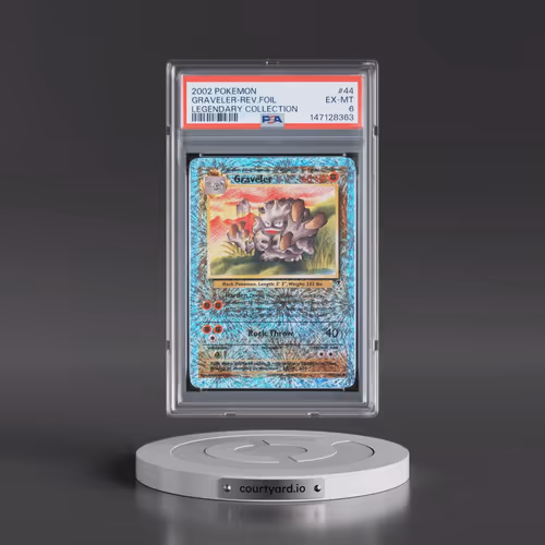 2002 Pokémon Legendary Collection #44 Graveler - Reverse Foil (PSA 6 EX-MT)
