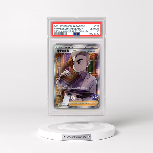 2021 Pokémon 25th Anniversary Collection #029 Professor's Research - Full Art (PSA 10 GEM MINT)