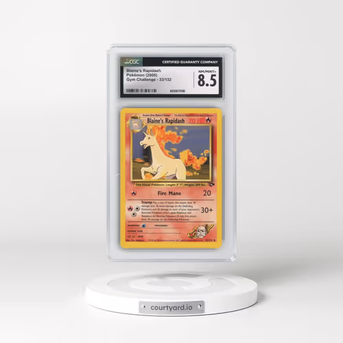2000 Gym Challenge #33/132 Blaine's Rapidash (CGC 8.5 NM-MT+)