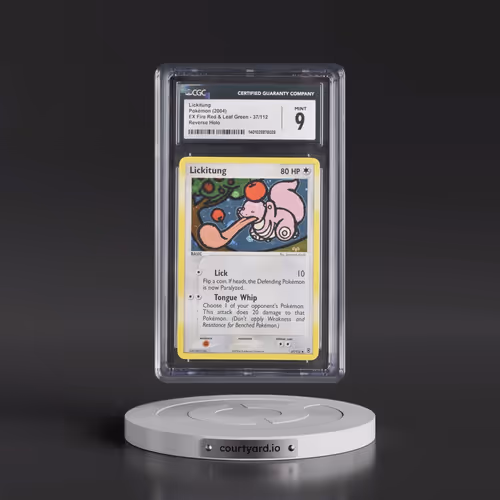 2004 EX Fire Red & Leaf Green #37/112 Lickitung - Reverse Holo (CGC 9 MINT)