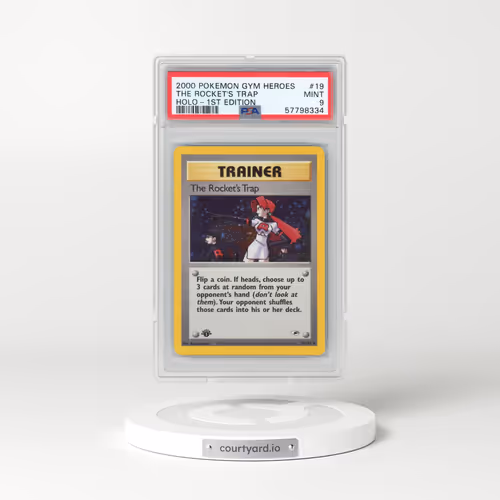 2000 Pokémon Gym Heroes #19 The Rocket's Trap - 1st Edition Holo (PSA 9 MINT)
