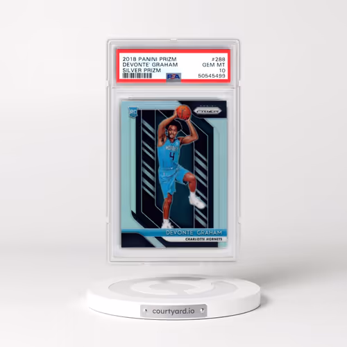 2018 Panini Prizm #288 Devonte' Graham - Silver Prizm (PSA 10 GEM MINT)