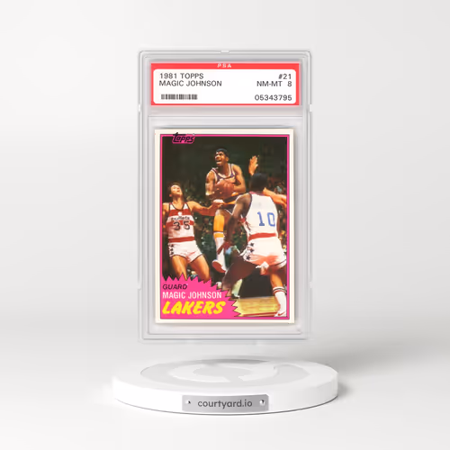 1981 Topps #21 Magic Johnson (PSA 8 NM-MT)