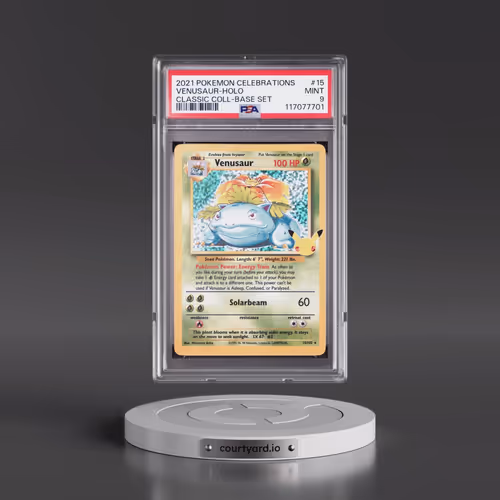 2021 Pokémon Celebrations Classic Collection #15 Venusaur - Holo (PSA 9 MINT)