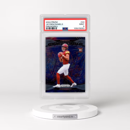 2024 Panini Prizm Fireworks #24 Jayden Daniels (PSA 9 MINT)