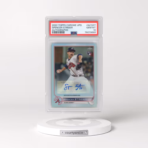2022 Topps Chrome Update Autographs #ACSST Spencer Strider (PSA 10 GEM MINT)