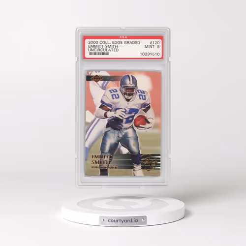 2000 Collector's Edge Graded #120 Emmitt Smith - Uncirculated (PSA 9 MINT)