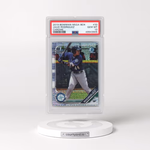 2019 Bowman Mega Box Chrome #33 Julio Rodriguez (PSA 10 GEM MINT)