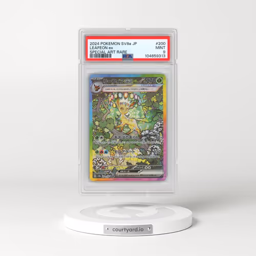 2024 Pokémon Sv8a-Terastal Fest EX #200 Leafeon EX - Holo Special Art Rare (PSA 9 MINT)