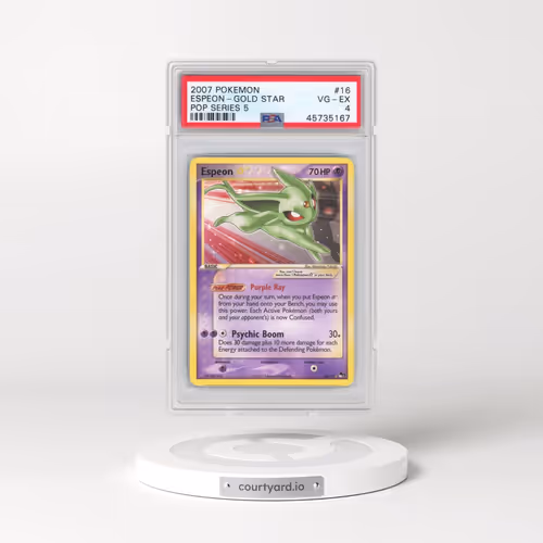 2007 Pokémon Pop Series 5 #16 Espeon-Gold Star (PSA 4 VG-EX)