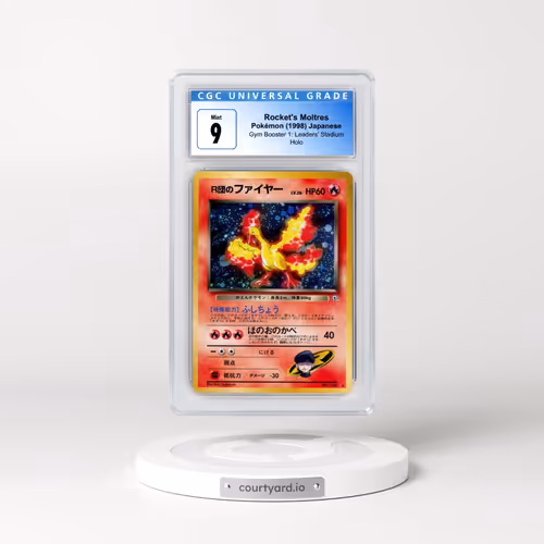1998 Gym Booster 1: Leaders' Stadium #146 Rocket's Moltres - Holo (CGC 9 MINT)
