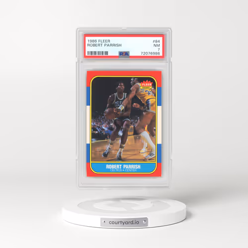 1986 Fleer #84 Robert Parrish (PSA 7 NM)