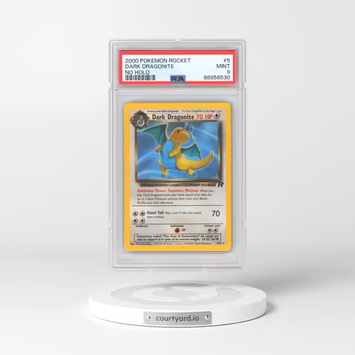2000 Pokémon Rocket #5 Dark Dragonite - No Holo (PSA 9 MINT)