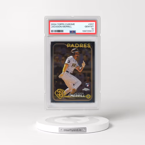 2024 Topps Chrome #207 Jackson Merrill (PSA 10 GEM MINT)