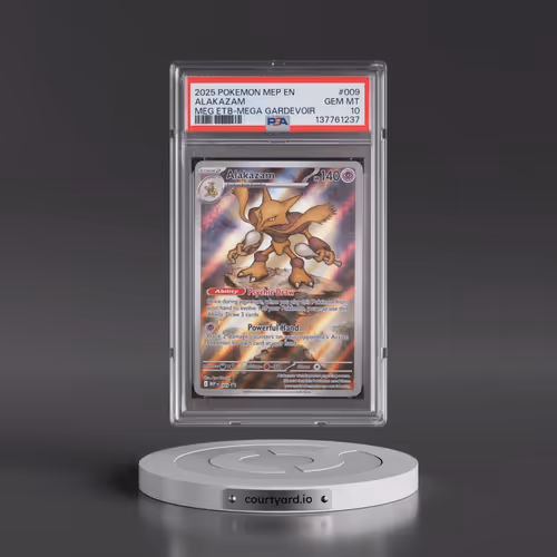 2025 Pokémon Mep EN-Me Black Star Promo #009 Alakazam - Mega Evolution Elite Trainer Box-Mega Gardev