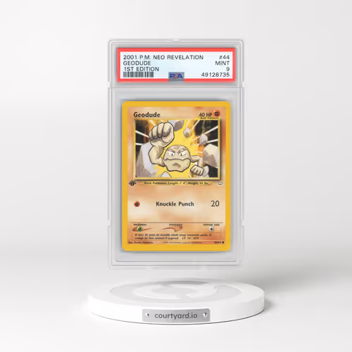 2001 Neo Revelation #44 Geodude - 1st Edition (PSA 9 MINT)