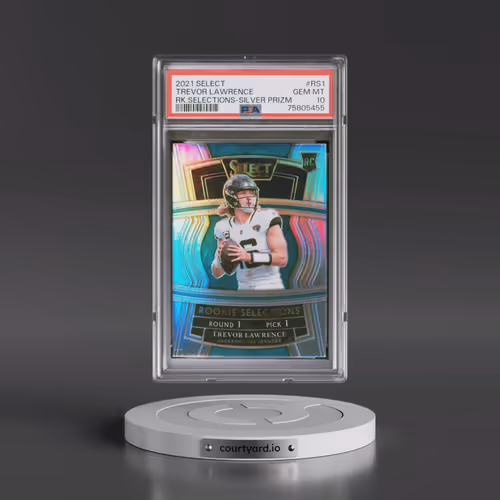 2021 Panini Select Rookie Selections #RS1 Trevor Lawrence - Silver Prizm (PSA 10 GEM MINT)