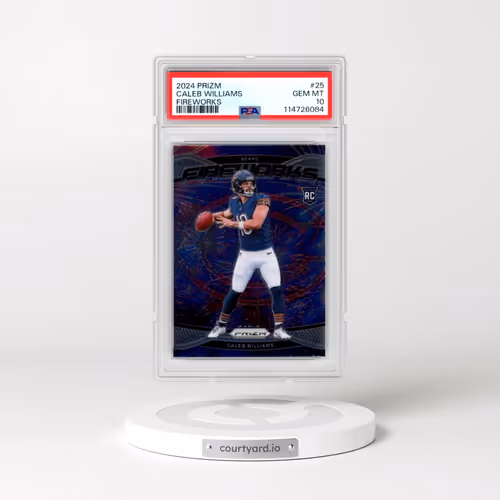 2024 Panini Prizm Fireworks #25 Caleb Williams (PSA 10 GEM MINT)