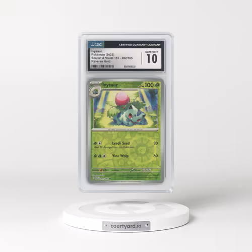 2023 Scarlet & Violet 151 - MEW EN #002/165 Ivysaur - Reverse Holo (CGC 10 GEM MINT)