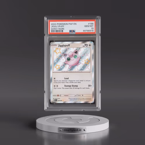 2024 Pokémon Paf EN-Paldean Fates #198 Jigglypuff - Shiny Rare (PSA 10 GEM MINT)