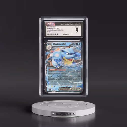 2024 Pokémon Scr EN-Stellar Crown #030 Blastoise EX - Holo (CGC 9 MINT)
