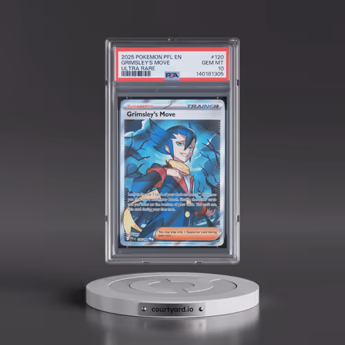 2025 Pokémon Pfl EN-Phantasmal Flames #120 Grimsley's Move - Ultra Rare (PSA 10 GEM MINT)