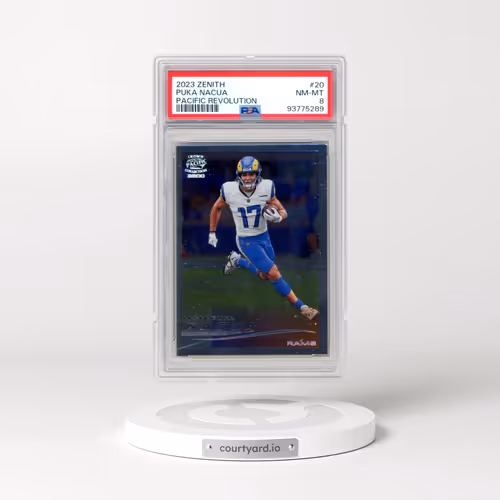 2023 Panini Zenith Pacific Revolution #20 Puka Nacua (PSA 8 NM-MT)
