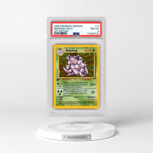 1999 Pokémon #11 Nidoking - 1st Edition Holo (PSA 8 NM-MT)