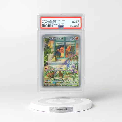 2023 Pokémon Svp EN-SV Black Star Promo #044 Charmander - Obsidian Flames Elite Trainer Box (PSA 8 NM-MT)
