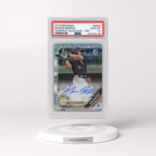 2019 Bowman Prospect Autographs Chrome #MMA Mason Martin - Refractor (PSA 10 GEM MINT)