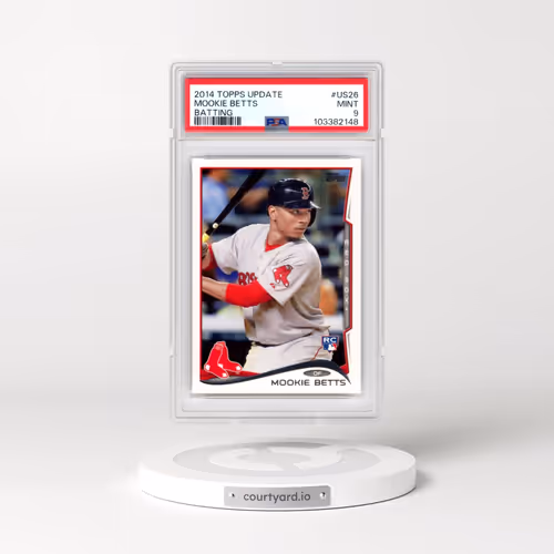2014 Topps Update #US26 Mookie Betts - Batting (PSA 9 MINT)