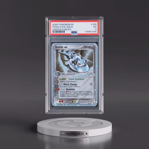 2005 Pokémon EX Unseen Forces #109 Steelix EX - Holo Holo (PSA 5 EX)