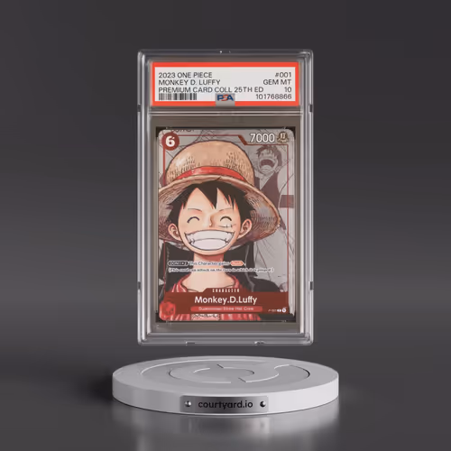 2023 One Piece Premium Bandai Premium Card Collection 25th Edition #001 Monkey D. Luffy (PSA 10 GEM
