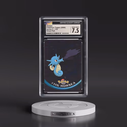 1999 Series 2 (Oval Nintendo Seal) #116 Horsea - Silver Foil (CGC 7.5 NM+)