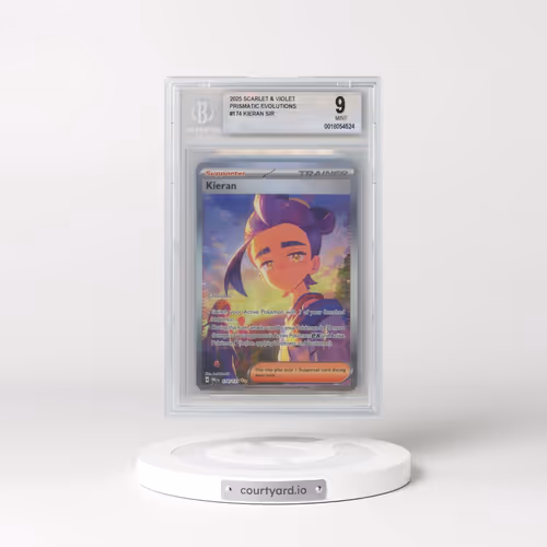 2025 Prismatic Evolutions - PRE EN #174 Kieran - Special Illustration Rare Holo (BGS 9 MINT)